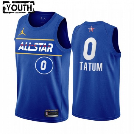 Maglia NBA Boston Celtics Jayson Tatum 0 2021 All-Star Jordan Brand Blu Swingman - Bambino